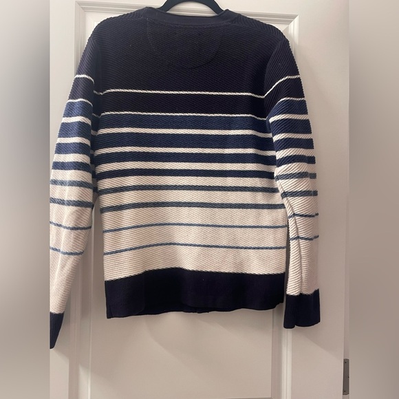 Lucky Brand Nautical Blue and White Striped Cardigan - Picture 4 of 5